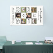 Funeral Personalized Photo Collage Loving Memory Spandoek (Beurs)