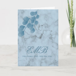 Funeral Photo Blue Eucalyptus Celebration of Life