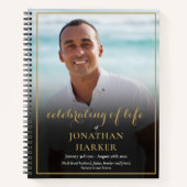 Funeral Photo Celebration of Life Guestbook Notitieboek (Voorkant)