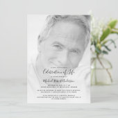 Funeral Photo Celebration of Life Memorial Kaart (Staand voorkant)