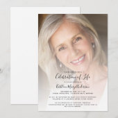 Funeral Photo Celebration of Life Memorial Kaart (Voorkant / Achterkant)