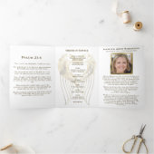 Funeral Photo Collage met servicevolgorde Drieluik Programma (Binnen)