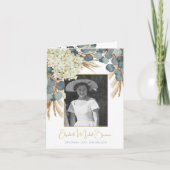 Funeral Photo Floral Elegant Eucalyptus Foliage (Voorkant)