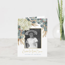 Funeral Photo Floral Elegant Eucalyptus Foliage