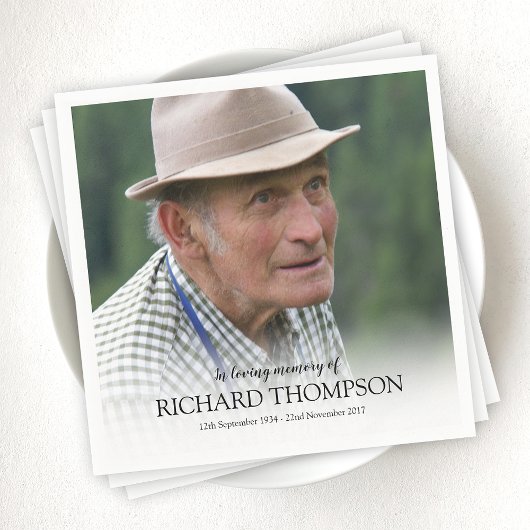 Funeral Photo | Gepersonaliseerd gedenkteken Servet