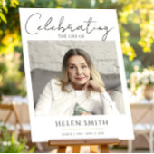 Funeral Photo Memorial For Mom Poster