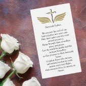 Funeral Photo Prayer for Pilot Modern Aviation Visitekaartje