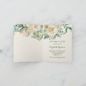 Funeral Photo Roos Floral Elegant Green Foliage (Binnen)