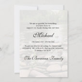 Funeral Photo Simple Stones Hartelijk dank Bedankkaart (Achterkant)