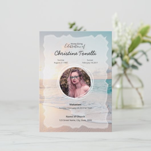 Funeral Prayer Card (Staand voorkant)