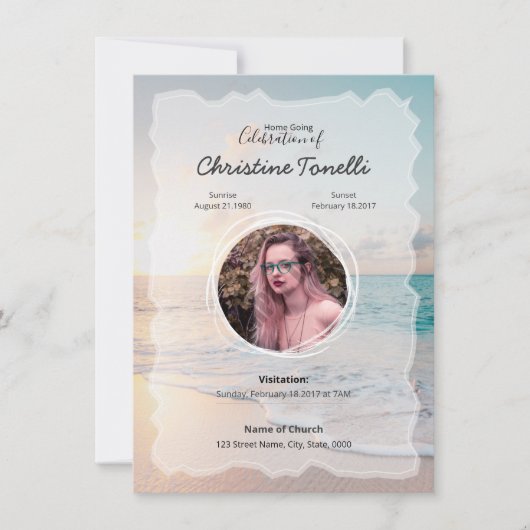 Funeral Prayer Card (Voorkant)