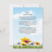 Funeral Prayer Card Kaart (Achterkant)