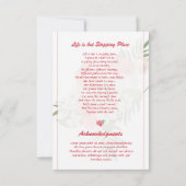 Funeral Prayer Card Sjabloon (Achterkant)