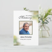 Funeral Prayer Card Sjabloon (Staand voorkant)