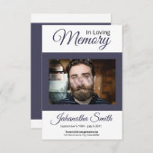 Funeral Prayer Card Sjabloon (Voorkant / Achterkant)