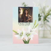 Funeral Prayer Card Sjabloon (Staand voorkant)