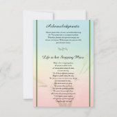 Funeral Prayer Card Sjabloon (Achterkant)