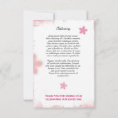 Funeral Prayer Card Sjabloon (Achterkant)