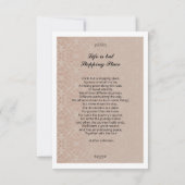 Funeral Prayer Card Sjabloon (Achterkant)