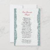 Funeral Prayer Card Sjabloon (Achterkant)