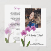 Funeral Prayer Card template  (Voorkant / Achterkant)