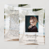 Funeral Prayer Card Template (Voorkant / Achterkant)