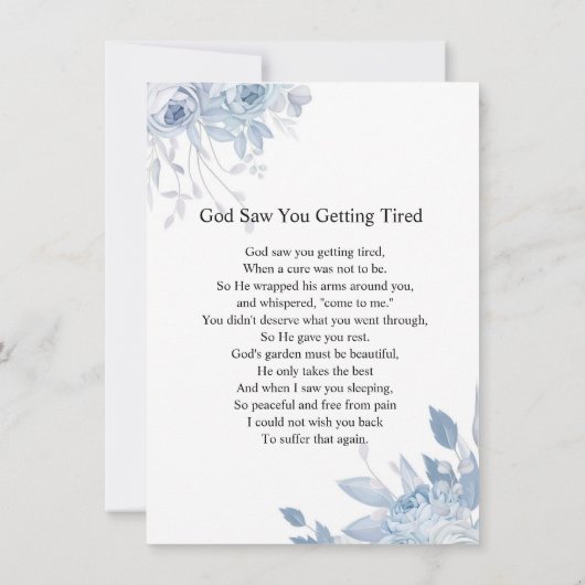 Funeral Prayer Card Template (Achterkant)