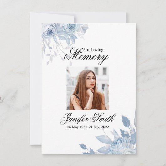 Funeral Prayer Card Template (Voorkant)