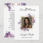 Funeral Prayer Card Template (Voorkant / Achterkant)