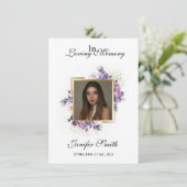 Funeral Prayer Card Template (Staand voorkant)