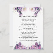 Funeral Prayer Card Template (Achterkant)