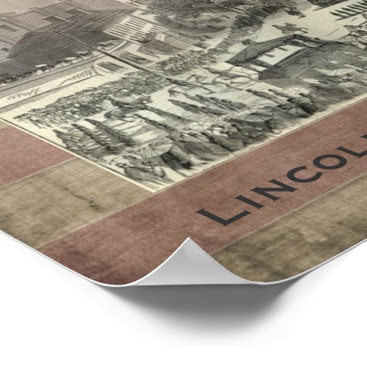 Funeral Procession de Abraham Lincoln Poster (Hoek)