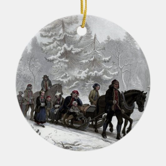 Funeral Procession Keramisch Ornament (Voorkant)