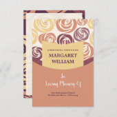 Funeral Program Card Kaart (Voorkant / Achterkant)