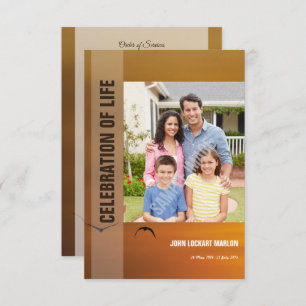 Funeral Program Card Kaart