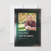 Funeral Program Card Kaart (Voorkant)