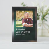 Funeral Program Card Kaart (Staand voorkant)