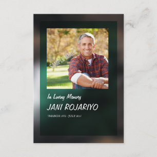 Funeral Program Card Kaart