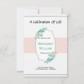 Funeral Program Card Kaart (Voorkant)