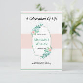 Funeral Program Card Kaart (Staand voorkant)