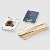 Funeral Program Fan – Memorial Keepsake Handwaaier (Niet-gemonteerd)