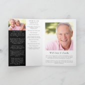 Funeral Program Folded | Moderne fotocollage Programma (Binnen)