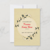 Funeral Program Kaart Templte (Voorkant)