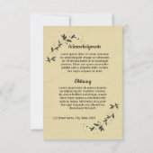 Funeral Program Kaart Templte (Achterkant)