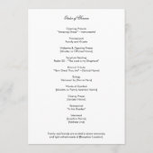 Funeral Program Photo Celebration of Life Service Programmakaart (Achterkant)