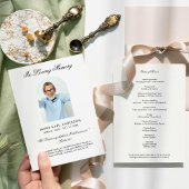 Funeral Program Photo Celebration of Life Service Programmakaart