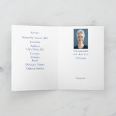 Funeral Program Psalm 23 Walk through Valley Programma (Binnen)