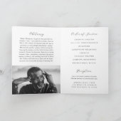 Funeral Program Template Celebration of Life 5 x 7 Feestdagen Kaart (Binnen)