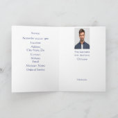 Funeral Programme Kingfisher Waterverf Bird Programma (Binnen)