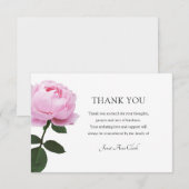 Funeral Roos Dank u wel Kaart (Voorkant / Achterkant)